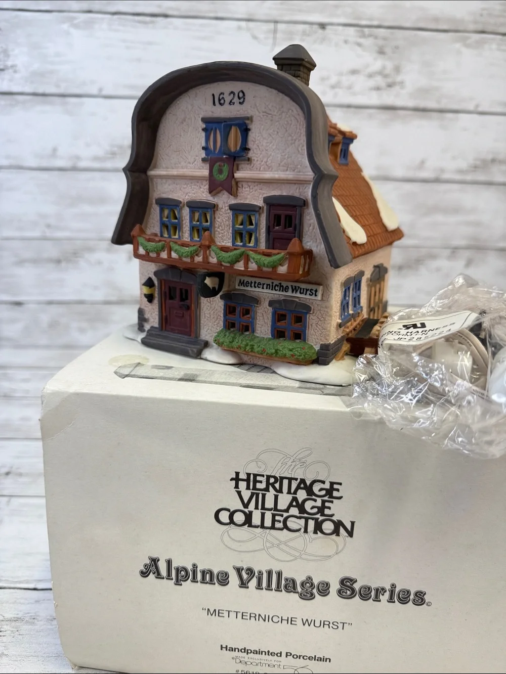 Department 56 Metterniche Wurst Alpine Heritage Village Series #5618-9 Porcelain